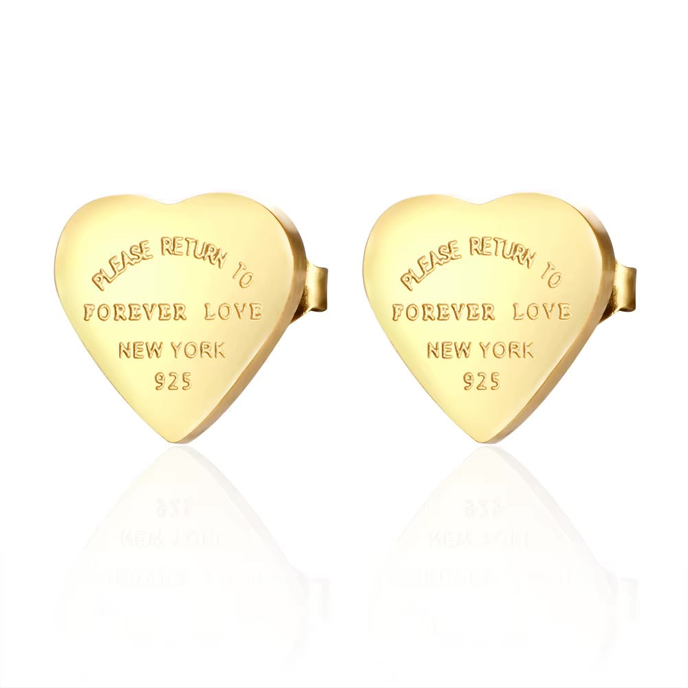 Forever love NY stud earrings
