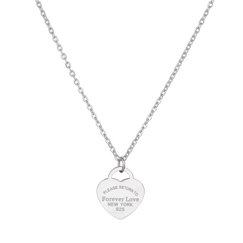 Forever love pendant charm necklace
