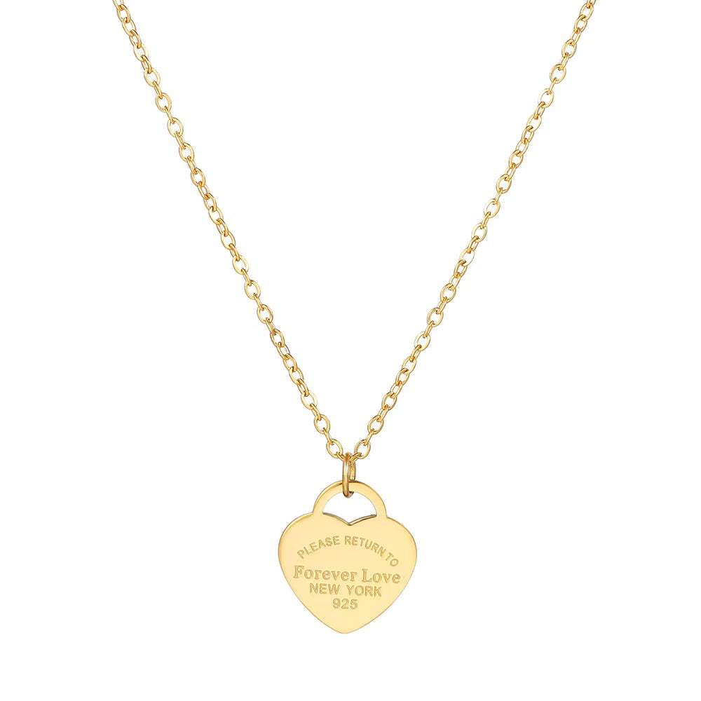 Forever love pendant charm necklace