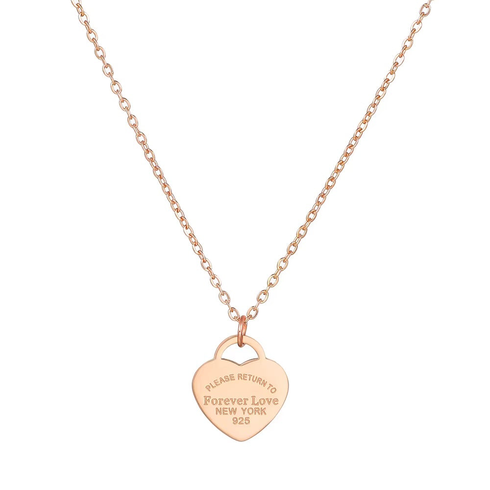 Forever love pendant charm necklace